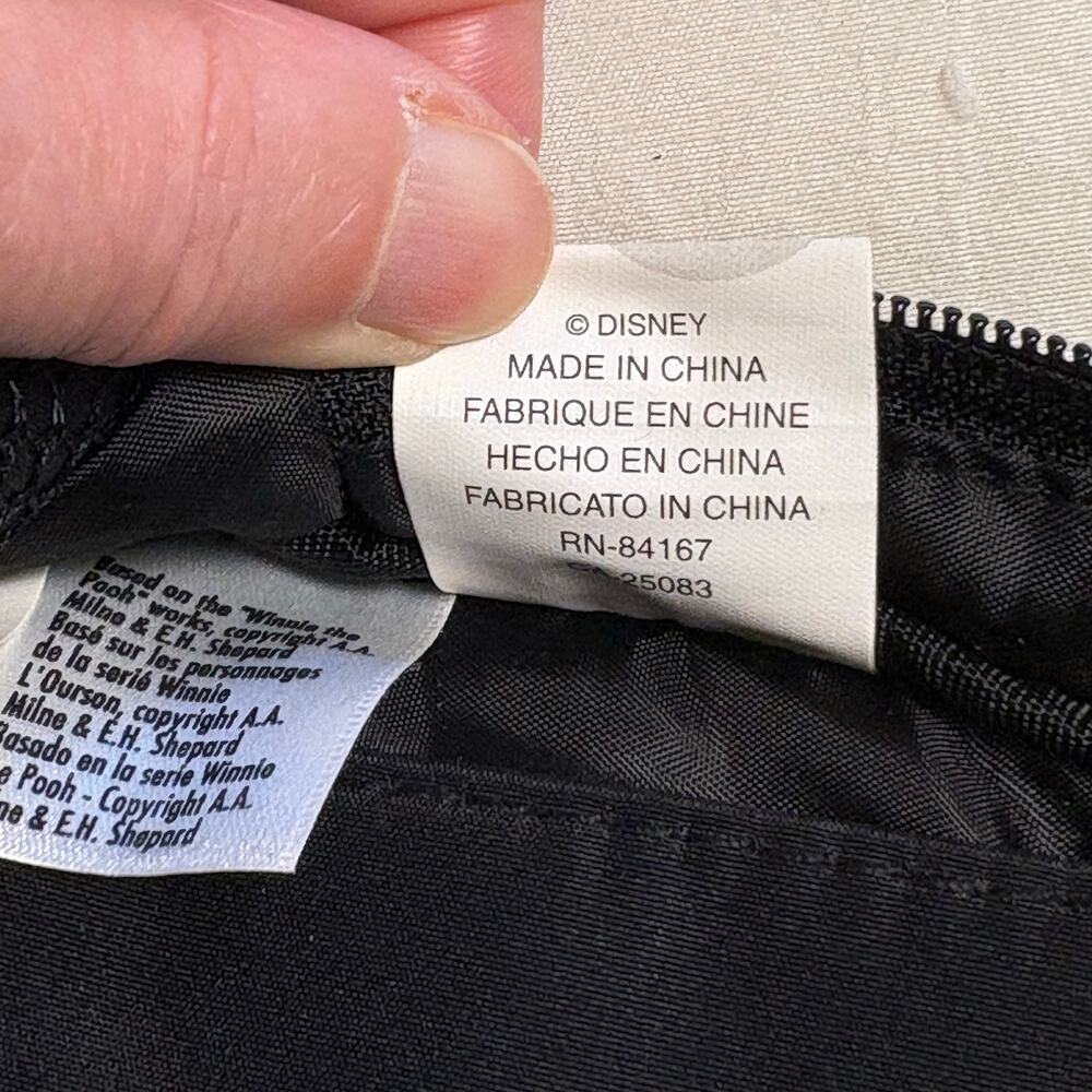 Disney Winnie the Pooh Nylon Backpack Black Medium Utility - Picture 8 of 11